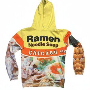 Pizoff Chicken Ramen Noodles Novelty Hoodie